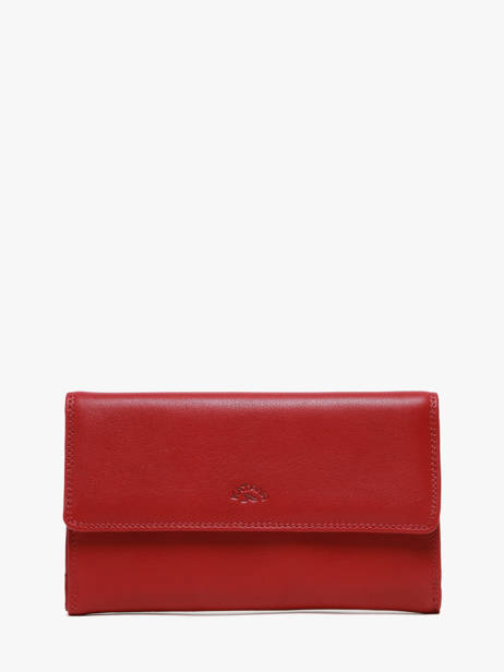 Portemonnee Leder Katana Rood marina 753080
